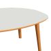 Mesa de Centro Ôrganica Rivor 100% MDF Off White e Freijó