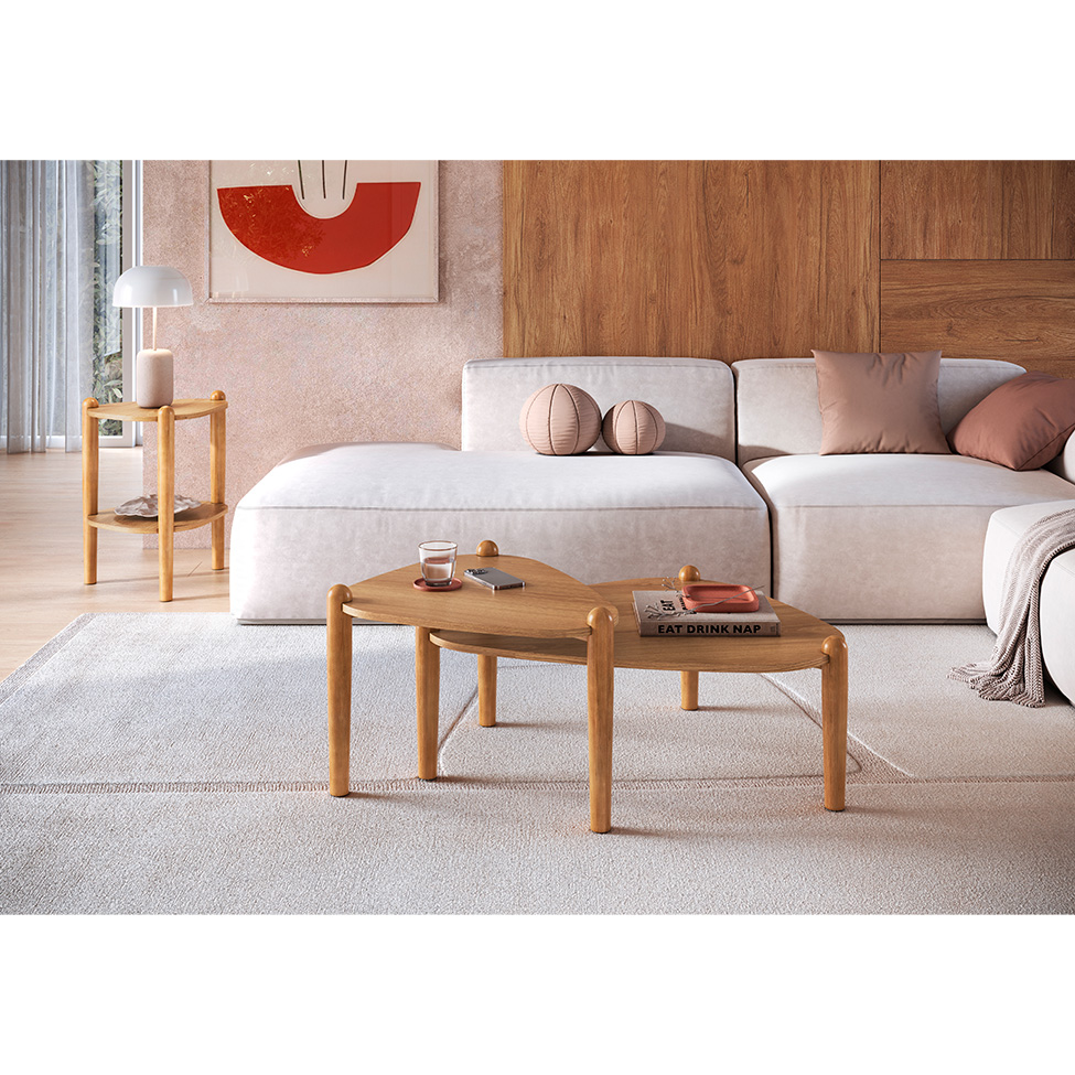 Mesa de Centro Complementos Orgânica Hanover 84 cm