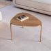 Mesa de Centro Complementos Orgânica Hanover e Dourada 59 cm