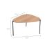 Mesa de Centro Complementos Orgânica Hanover e Preta 59 cm