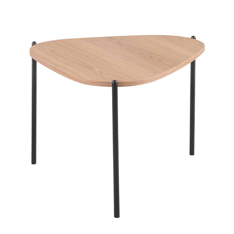 Mesa de Centro Complementos Orgânica Hanover e Preta 59 cm