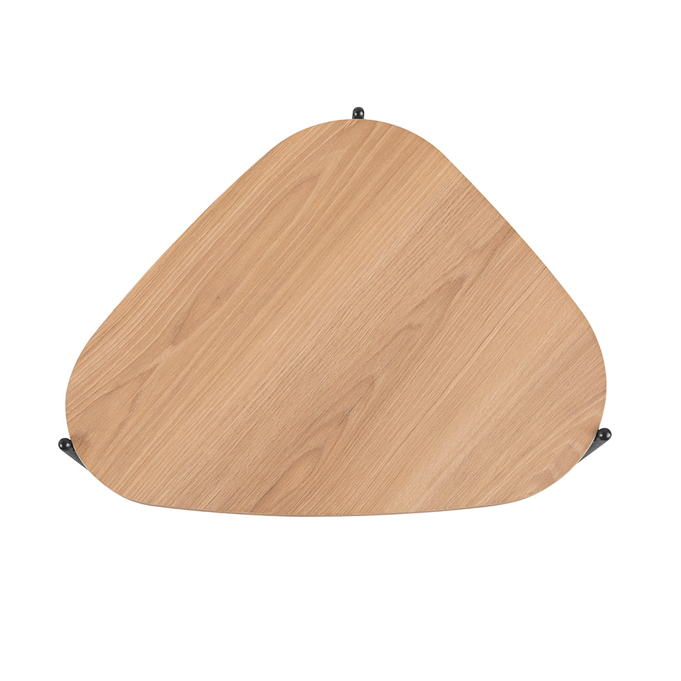 Mesa de Centro Complementos Orgânica Hanover e Preta 59 cm