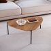 Mesa de Centro Complementos Orgânica Hanover e Preta 77 cm