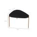Mesa de Centro Complementos Orgânica Nero e Dourada 59 cm