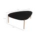 Mesa de Centro Complementos Orgânica Nero e Dourada 77 cm
