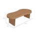 Mesa de Centro Orgânica Magnum Carvalho