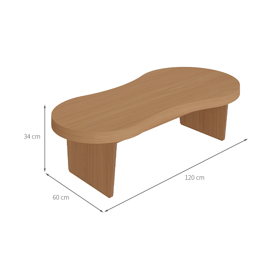 Mesa de Centro Orgânica Magnum Carvalho
