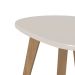 Mesa de Centro Orgânica Off White e Carvalho
