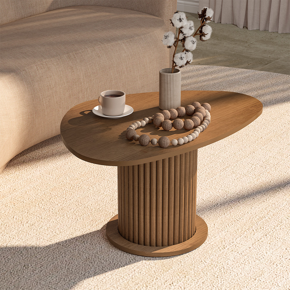 Mesa de Centro Orgânica Prime Cinamomo