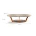Mesa de Centro Oval Elegance Gianduia e Nature