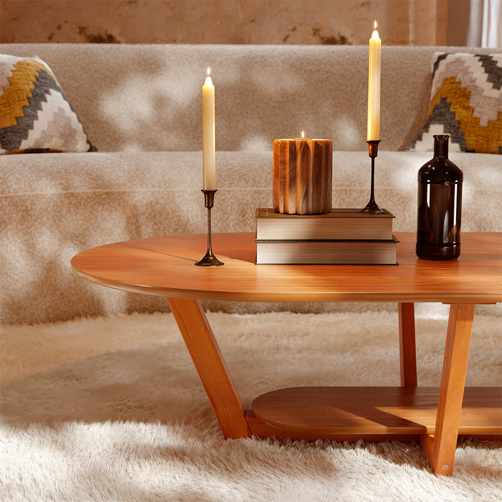 Mesa de Centro Oval Elegance Nature
