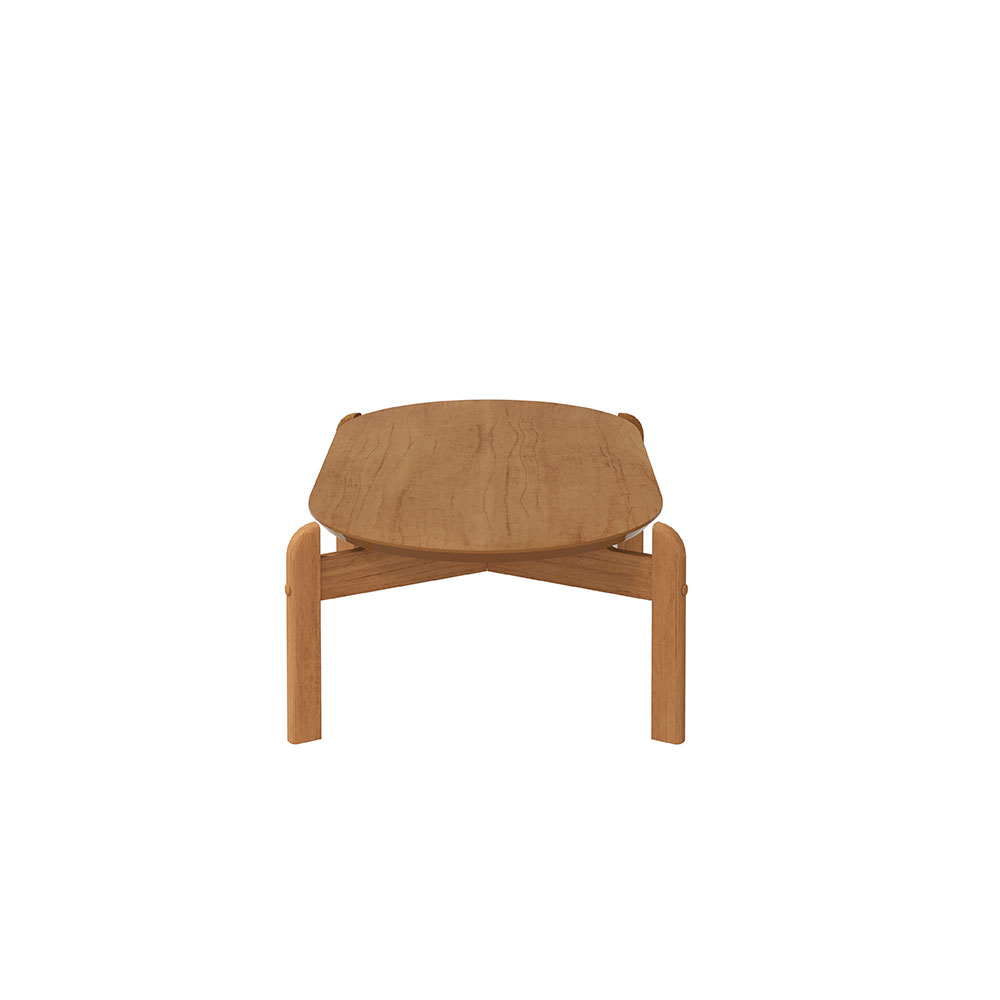 Mesa de Centro Oval Lizz Cedro