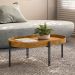 Mesa de Centro Oval Mônaco Flex Nature e Tauari