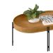 Mesa de Centro Oval Mônaco Flex Nature e Tauari