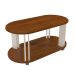 Mesa de Centro Oval Mundi Cedro e Off White