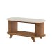 Mesa de Centro Oval Vivaldi Cinamomo e Off White