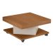 Mesa de Centro Quadrada Saara Cinanomo e Off White