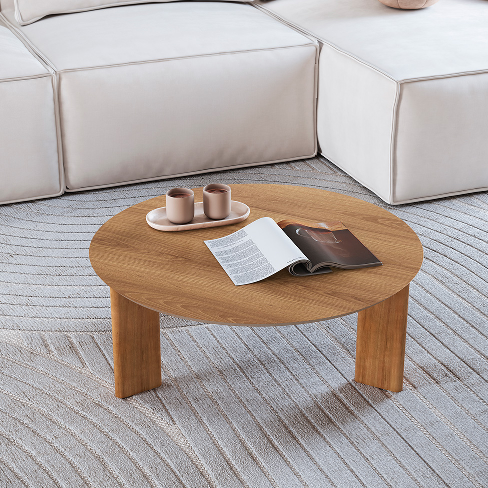 Mesa de Centro Redonda Complementos Hanover 80 cm