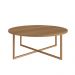 Mesa de Centro Redonda Complementos Hanover e Dourada 27x70 cm