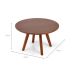 Mesa de Centro Redonda Sabrina Nozes 35 cm