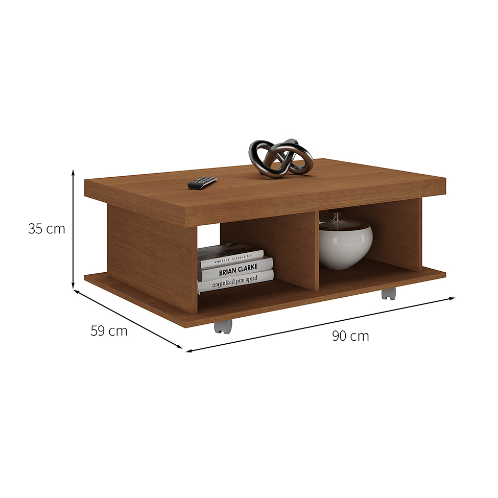 Mesa de Centro Retangular Dunas Cinamomo