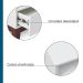Mesa de Centro Retangular Fresh 1 Gaveta Branca e Imbuia