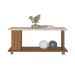Mesa de Centro Retangular Mila Cinamomo e Off White
