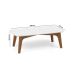 Mesa de Centro Retangular Moby Branca e Garapa