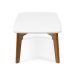 Mesa de Centro Retangular Moby Branca e Garapa