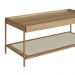 Mesa de Centro Retangular Oslo Hanover e Dourada