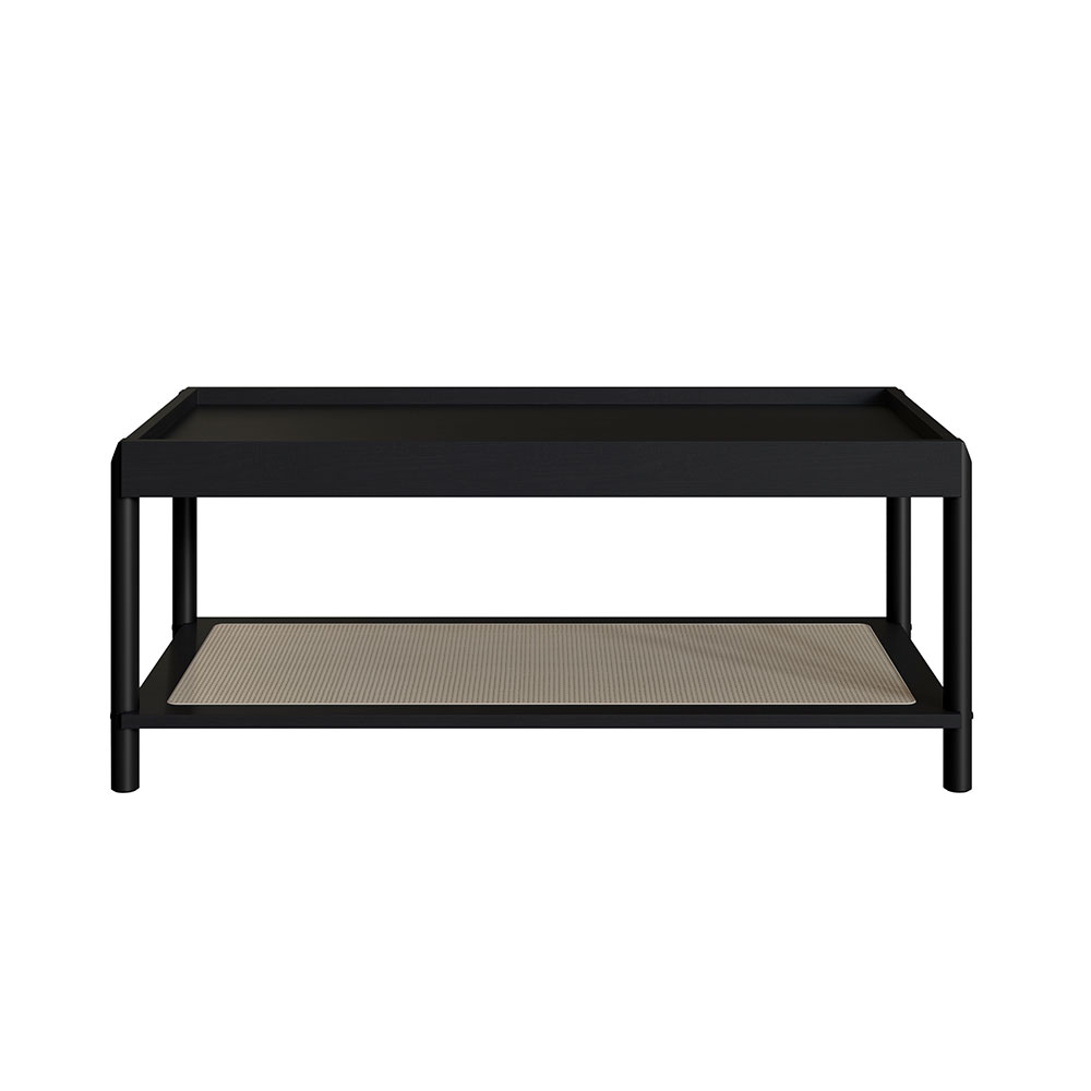 Mesa de Centro Retangular Oslo Nero e Preta