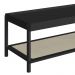 Mesa de Centro Retangular Oslo Nero e Preta