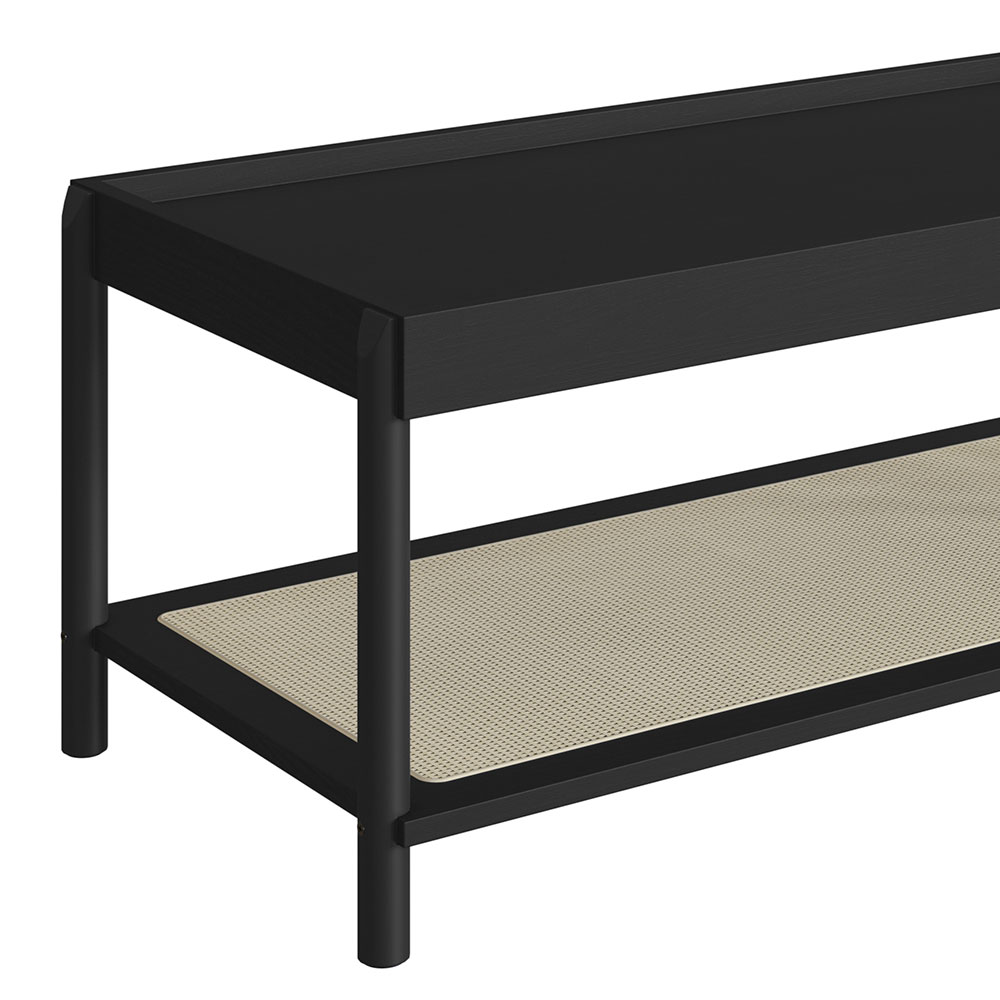 Mesa de Centro Retangular Oslo Nero e Preta