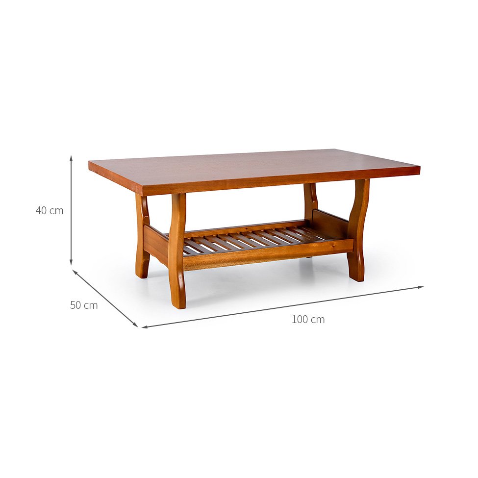 Mesa de Centro Retangular Roma Mel