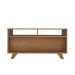 Mesa de Centro Retangular Trama 2 GV Cinamomo e Off White