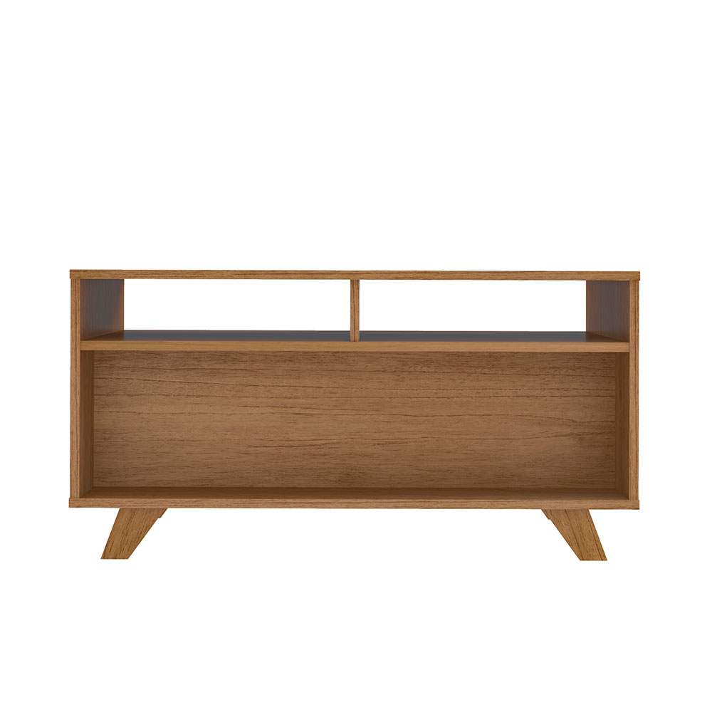 Mesa de Centro Retangular Trama 2 GV Cinamomo e Off White