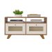 Mesa de Centro Retangular Trama 2 GV Cinamomo e Off White