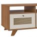 Mesa de Centro Retangular Trama 2 GV Cinamomo e Off White