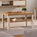 Mesa de Centro Retangular UP Carvalho e Off White