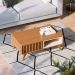 Mesa de Centro Ripada Jeri Freijó e Off White