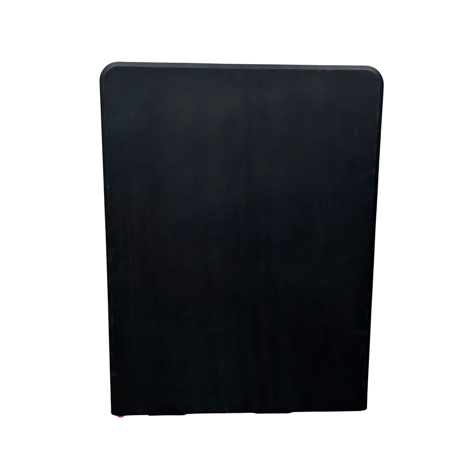 Mesa de Cozinha Dobrável Retangular com Tampo de Plástico Axis Preta e Cinza 180 cm