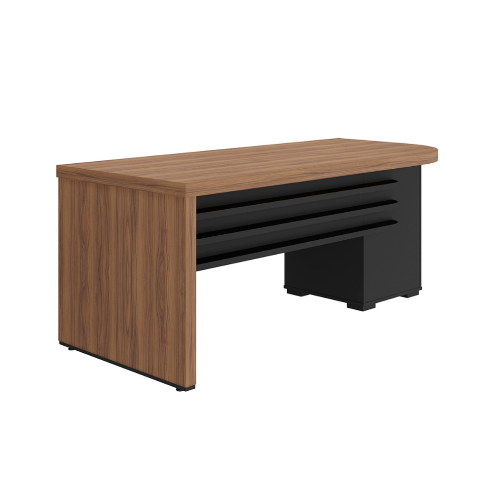 Mesa de Escritório Celestine 4 GV Nogal e Preta