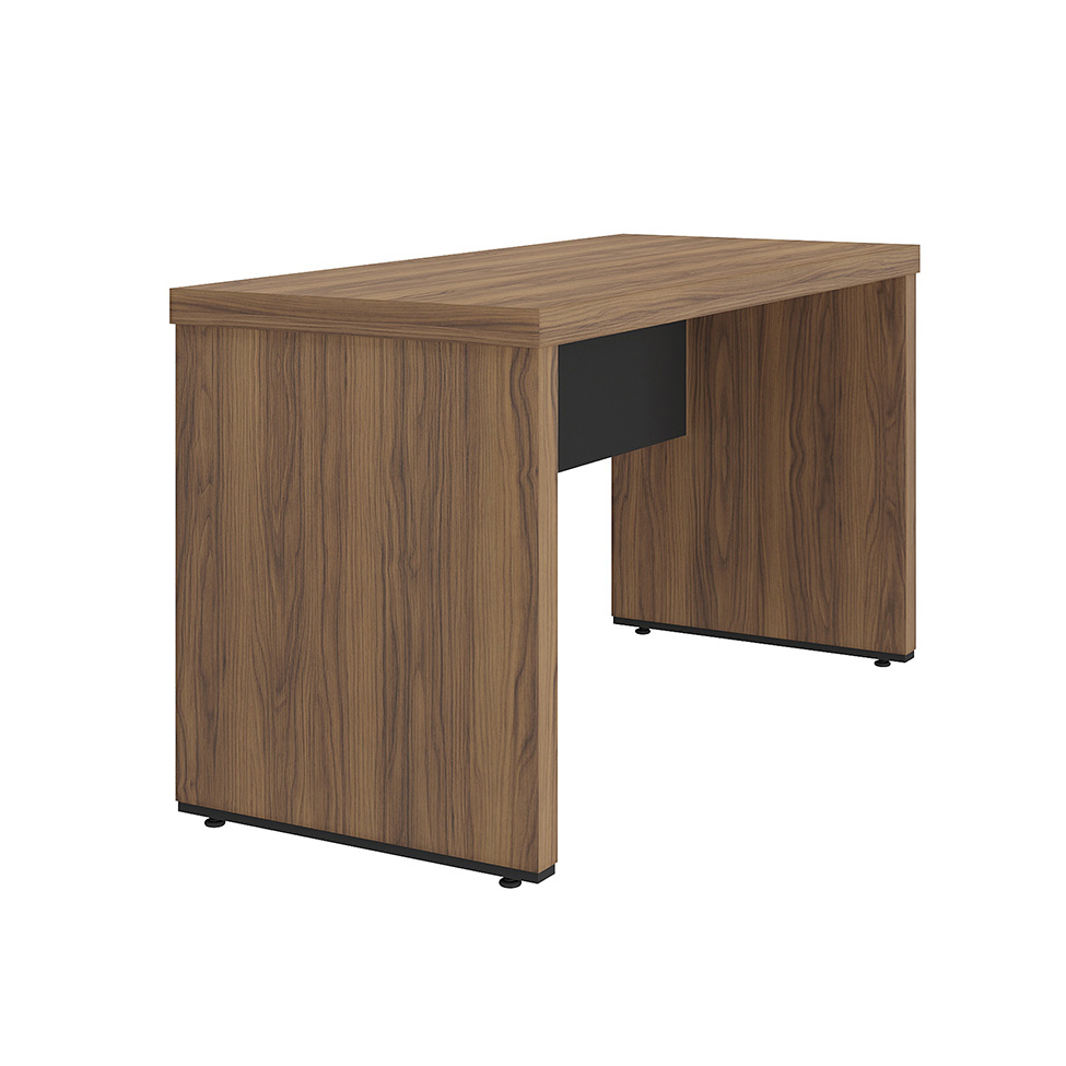 Mesa de Escritório Dante Nogal e Preta 136 cm