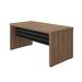 Mesa de Escritório Dante Nogal e Preta 150 cm