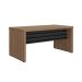 Mesa de Escritório Dante Nogal e Preta 150 cm