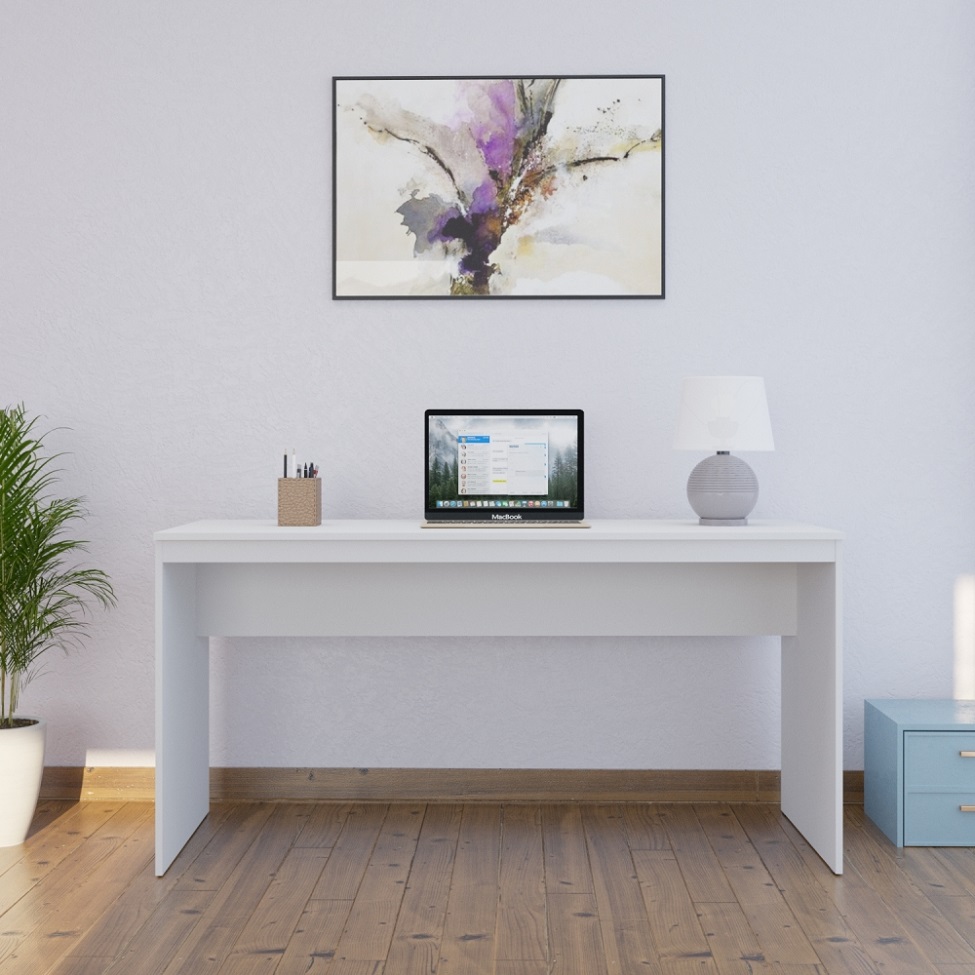 Mesa de Escritório Diretor Branca 150 cm
