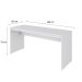 Mesa de Escritório Diretor Branca 160 cm