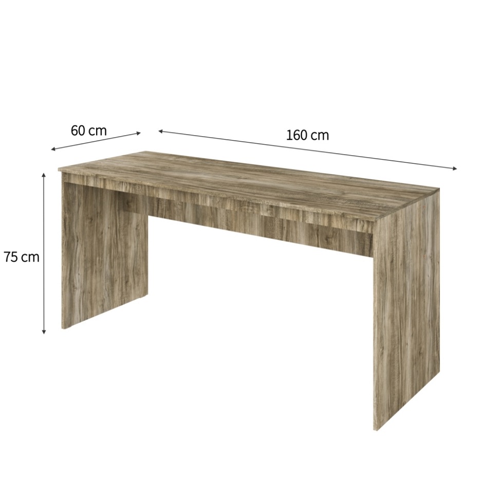 Mesa de Escritório Diretor Carvalho 160 cm