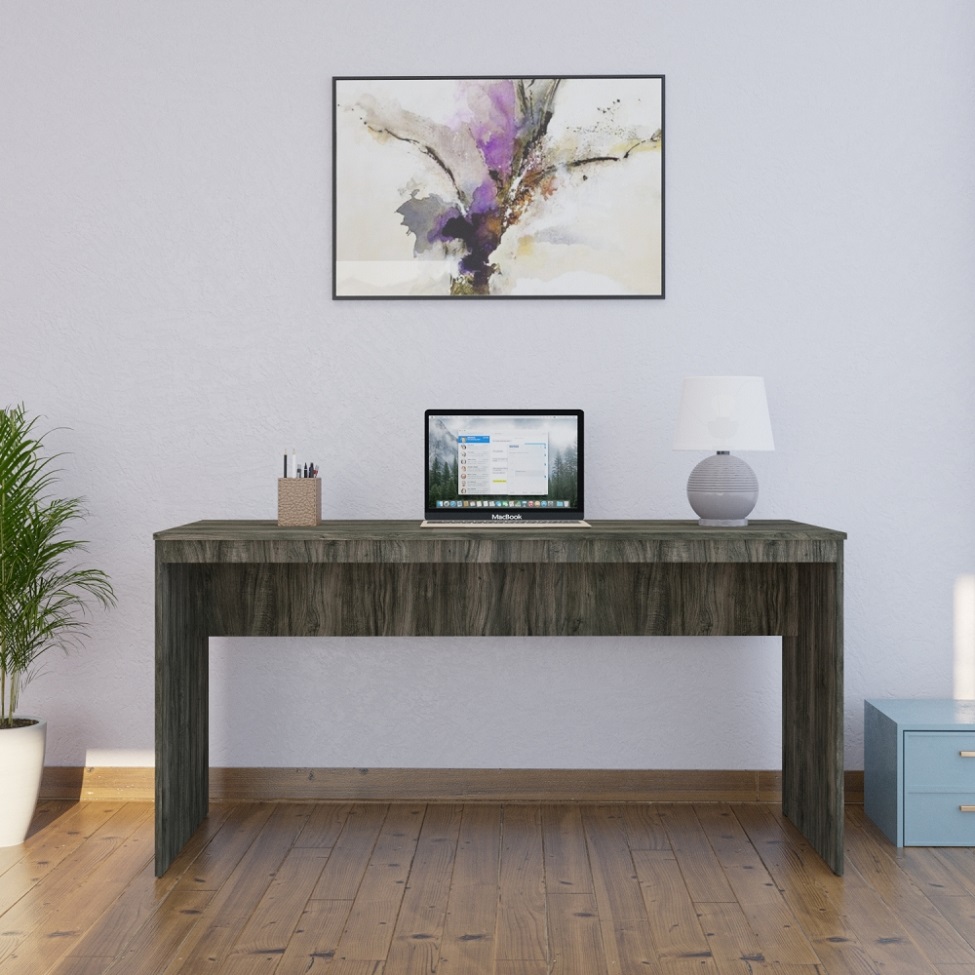 Mesa de Escritório Diretor Carvalho Dark 150 cm