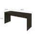 Mesa de Escritório Diretor Carvalho Dark 160 cm